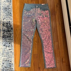 Sequin jeans from Justice NWT